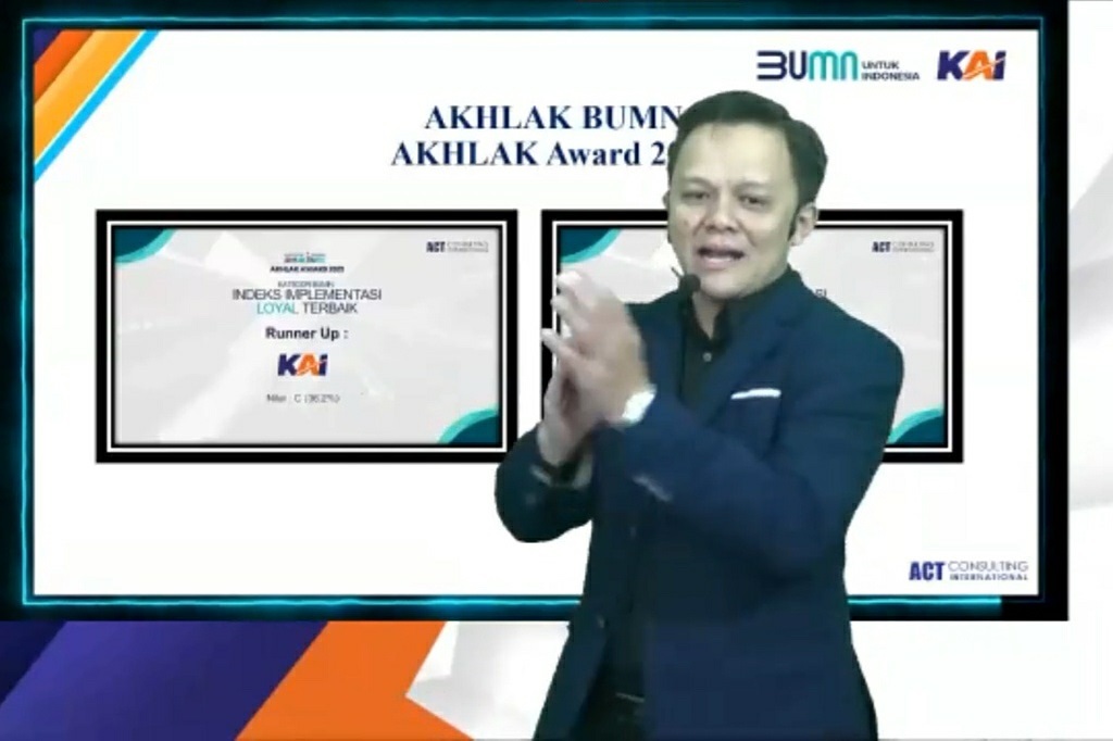 KAI Peringati 1 Tahun Core Value AKHLAK BUMN Dalam Memperingati 1 Satu 