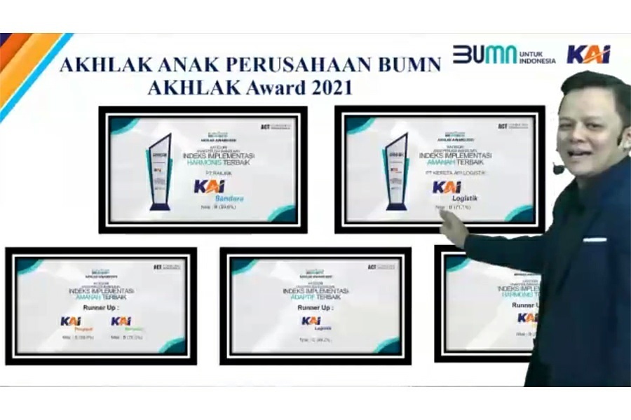 KAI Peringati 1 Tahun Core Value AKHLAK BUMN Dalam Memperingati 1 Satu 